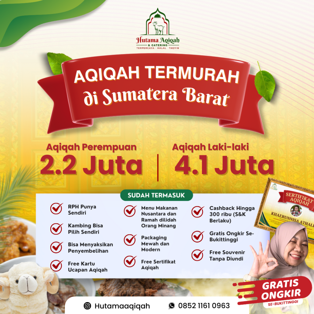 PRICELIST AQIQAH BUKITTINGGI